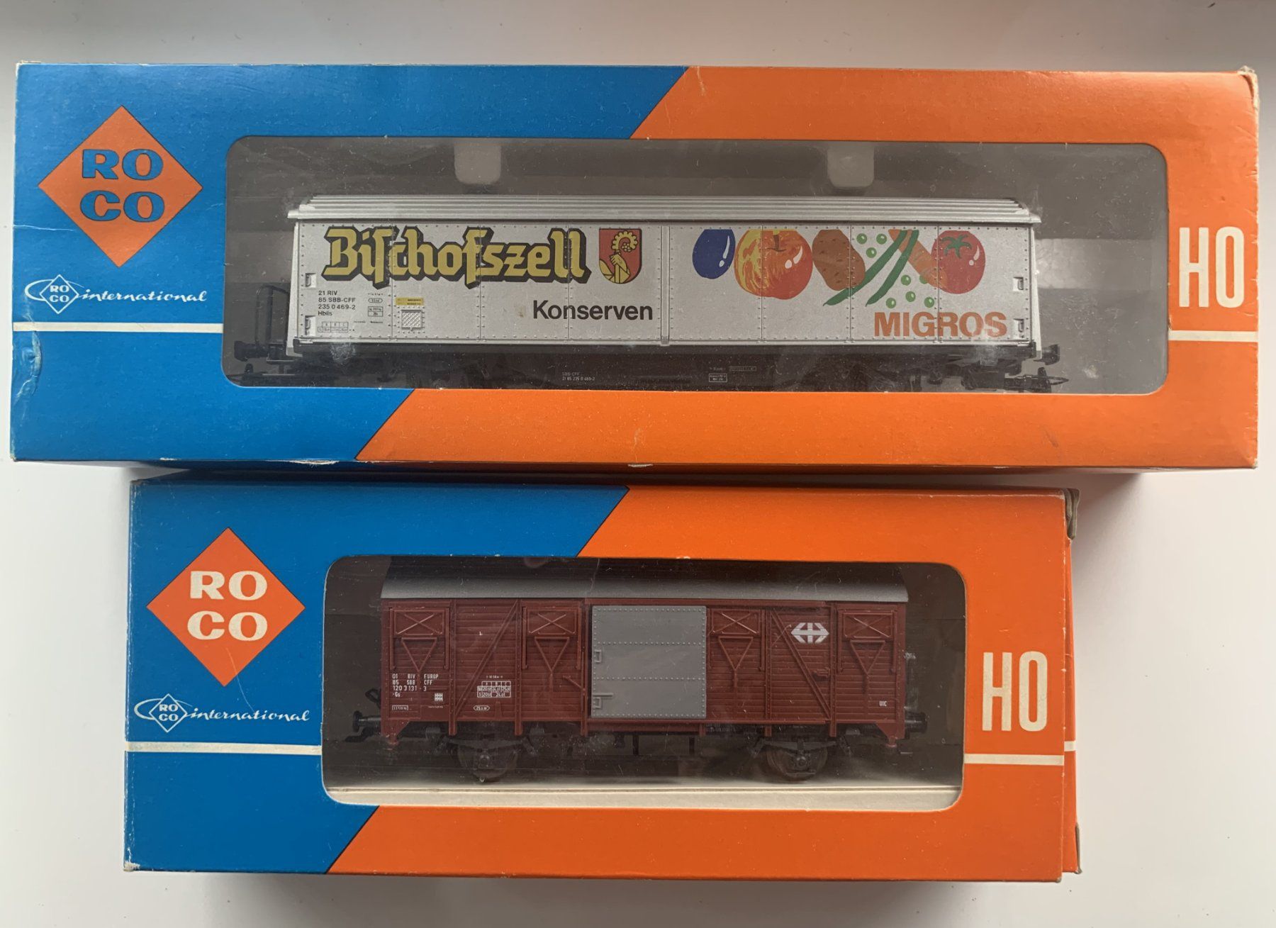 Roco Modellini di ferrovie: 2 Roco H0 SBB Güterwagen – Usato da Volketswil venduto da zwitsch33 3
