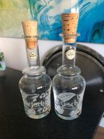 2 Likörflaschen Glasi Hergiswil Kirsch Zwetschge Schnaps