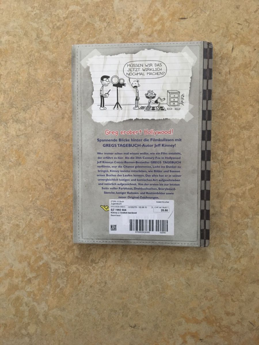 Libri: Gregs Filmtagebuch - Endlich berühmt! – Usato da Urdorf venduto da mat_8hvl 1