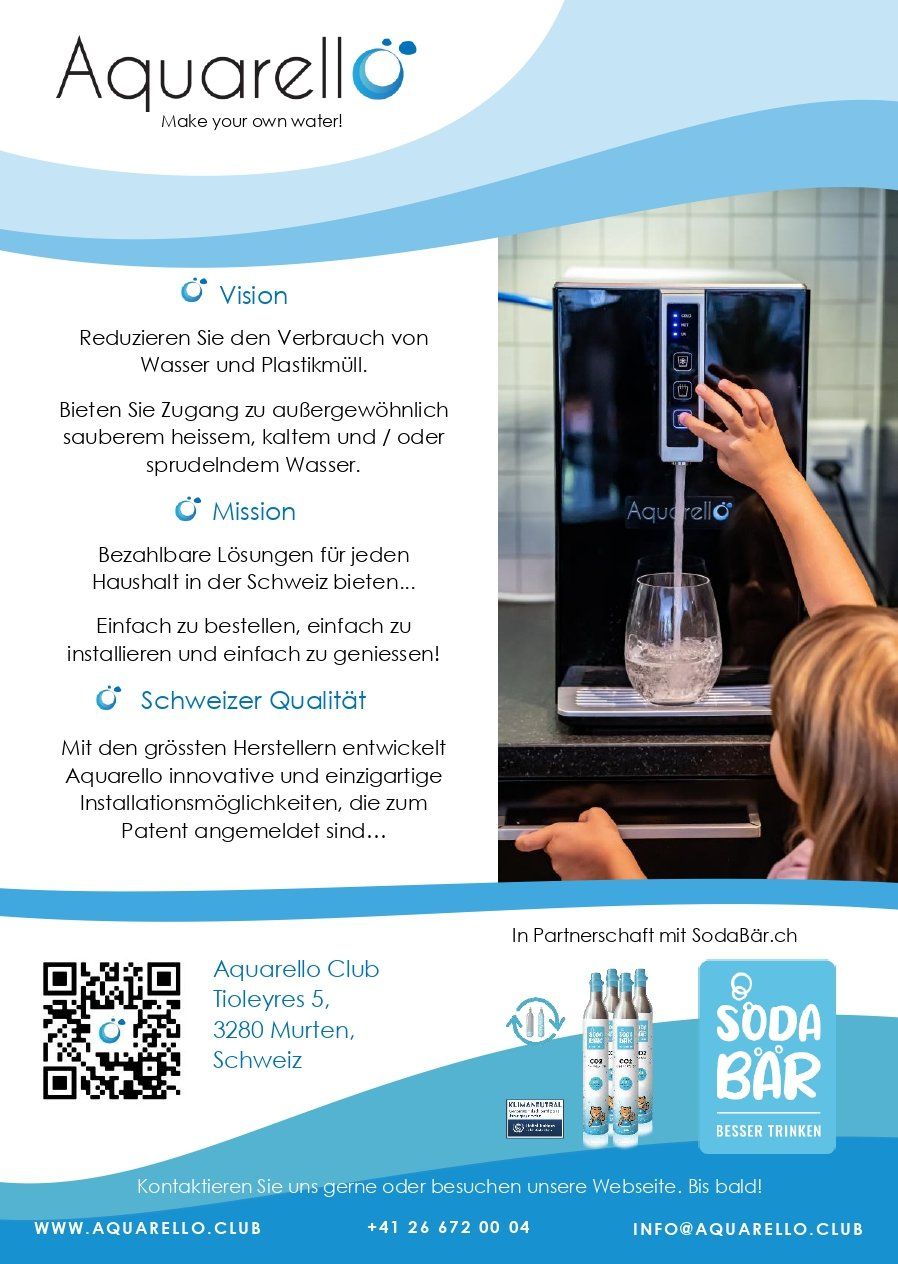 Sodastream Küchengeräte: Wasserspender Aquarello SODA1 – Neu und originalverpackt aus Murten von Aquarello 7