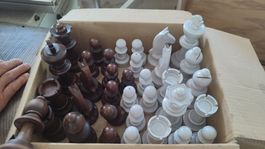 Schachfiguren Holz Handmade NEU