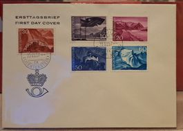 Liechtenstein 1959 FDC Landschaftsbilder