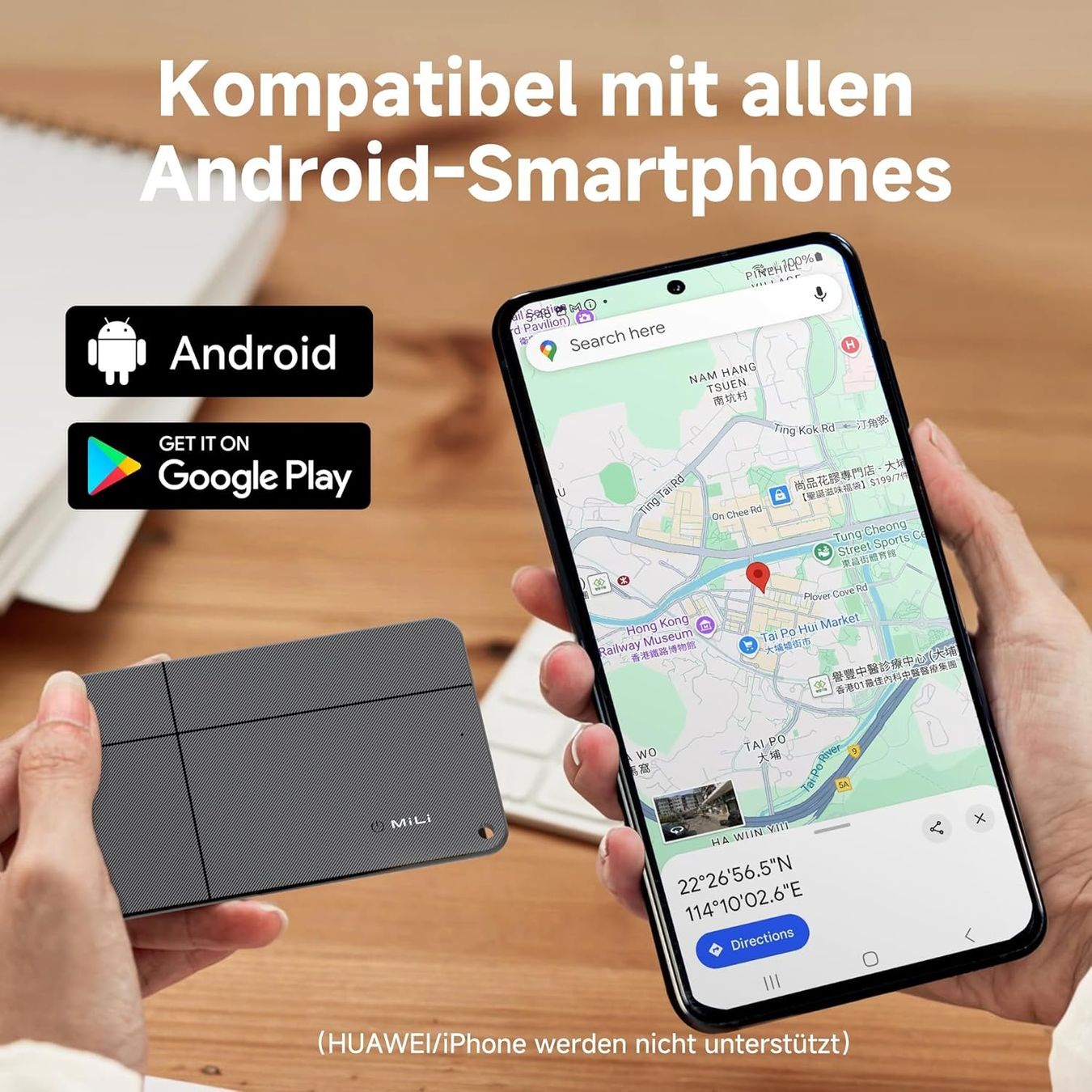 GPS & Strumenti di misurazione: Card Wallet Tracker für Android – Nuovo e nell'imballaggio originale da Geneve venduto da Titi2008 1