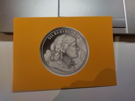 Postkarte Silbervreneli, gelb