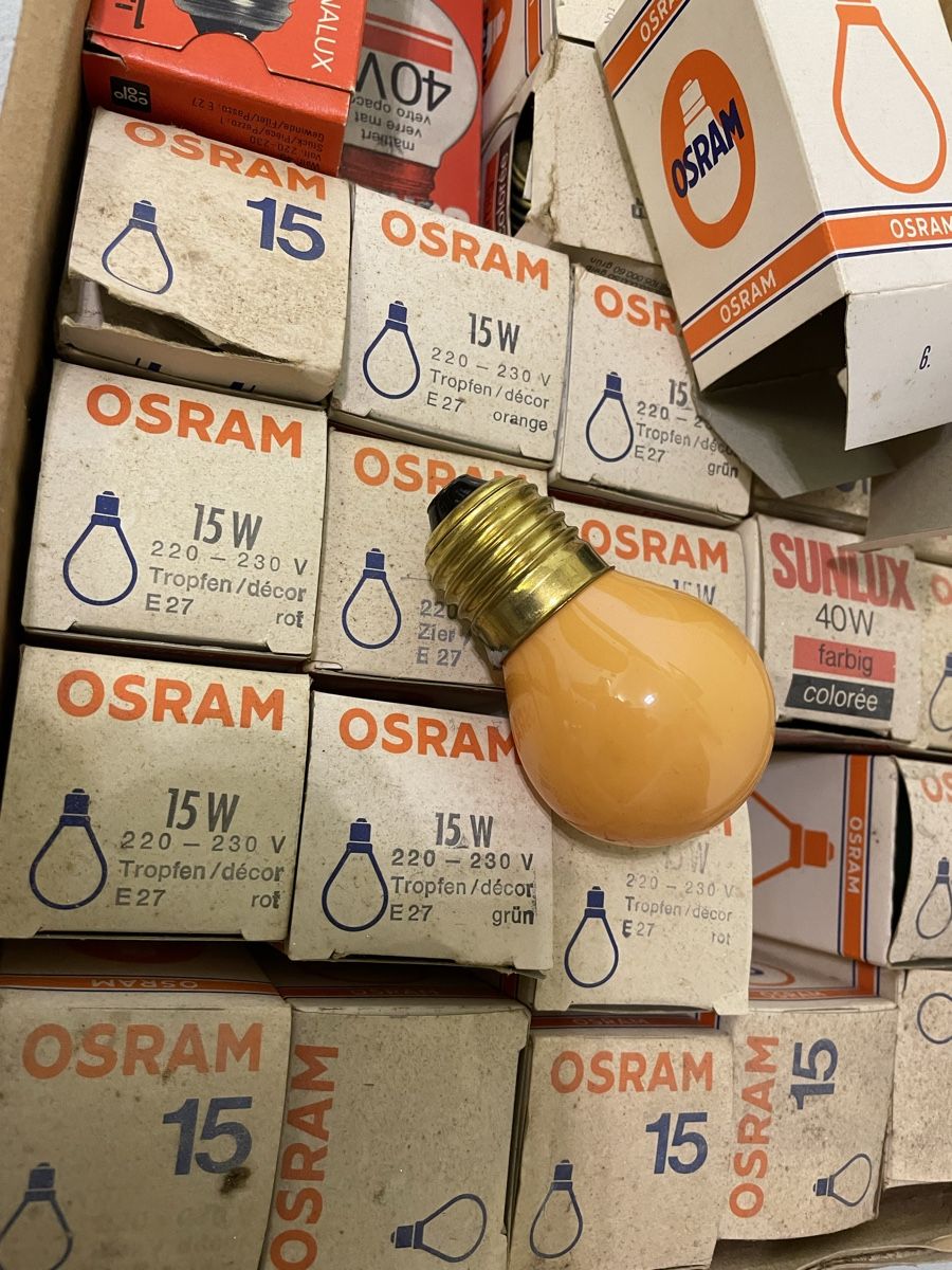 Osram Lampade: Glühbirnen dif. Farben, E 27 – Nuovo e nell'imballaggio originale da Eiken venduto da garanoiri 3