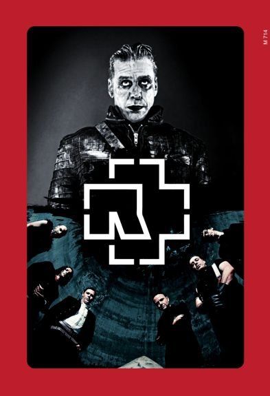Insegne: Blechschild-RAMMSTEIN-mit rotem Rahmen – Nuovo e nell'imballaggio originale da Rupperswil venduto da big-one-sale