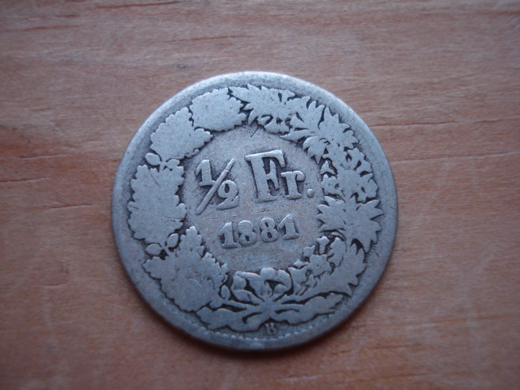 Alle Münzen: (N) 1/2 Franken 1881 – Gebraucht aus Erlach von Net-Coins