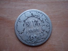 (N) 1/2 Franken 1881