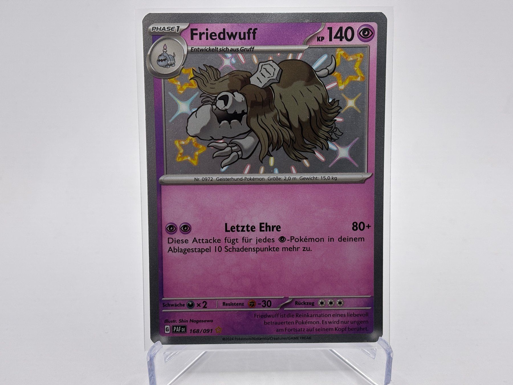 Pokémon Carte collezionabili: Paldeas Schicksale - Friedwuff  (PAF 168) - DE – Nuovo (secondo la descrizione) da Allschwil venduto da Bullach