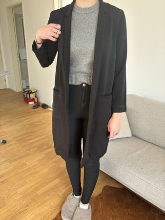 Blazer long noir H&M