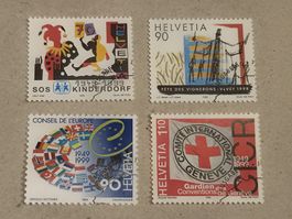 Schweiz 1999 – ZNr. 973–976 – Sondermarken – ET