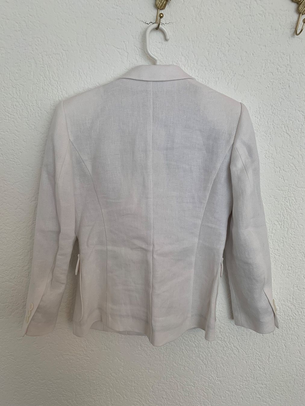 Benetton Giacche: 100% Leinen Benetton Blazer weiss Gr. S / M – Usato da Fislisbach venduto da KolibriSecondhand 6