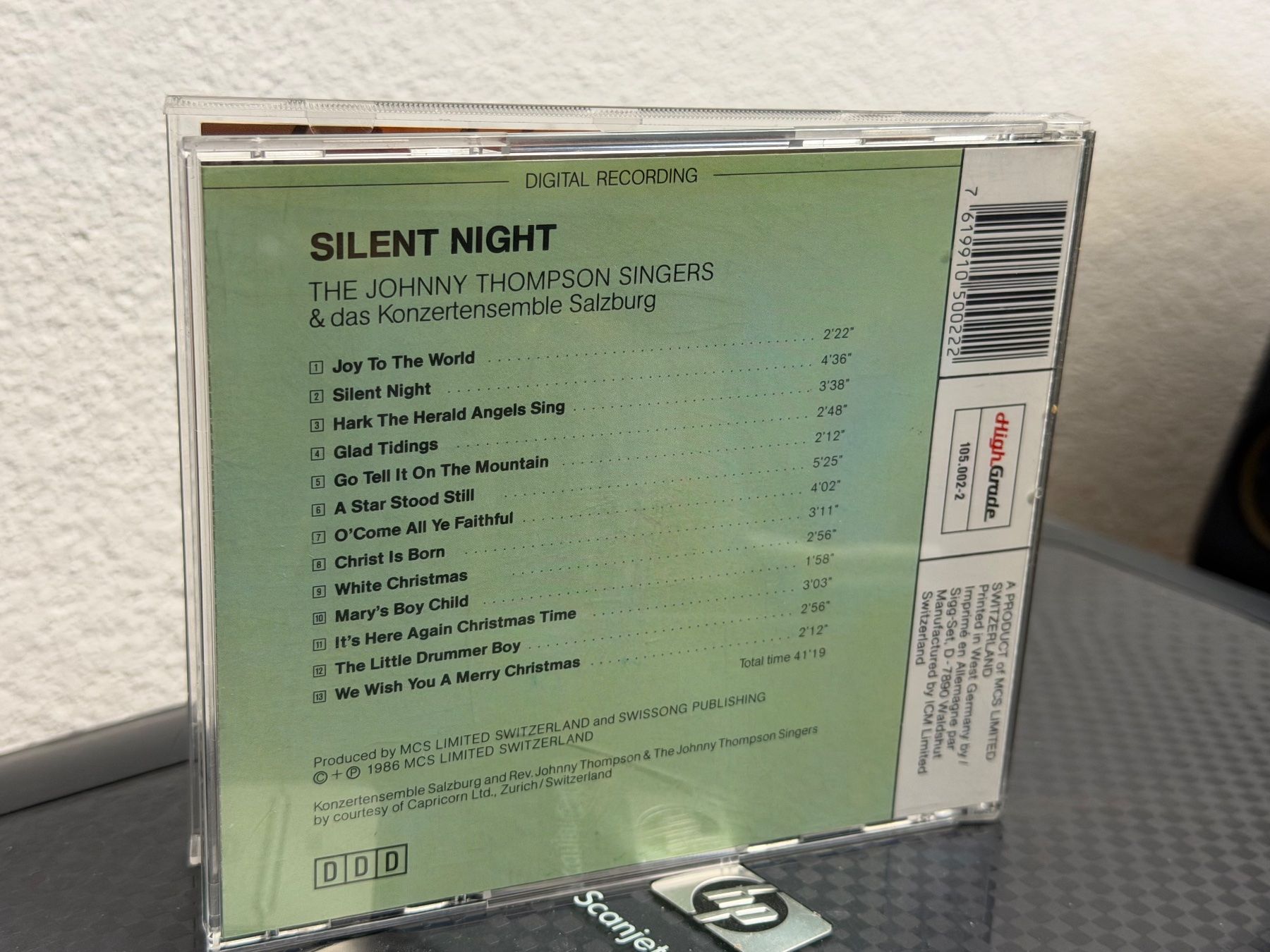 CD: The Johnny Thompson Singers - Silent Night - HG41A – Usato da Küsnacht ZH venduto da pdproject 1