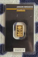 Goldbarren / 2g Gold Argor Heraeus / 26.2.19 /ab 1.-