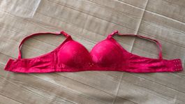 💖​ Eleganter Spitzen BH ohne Bügel - 90 B - Red Lady