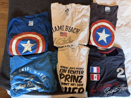 6 Marken T Shirts Grösse M/L