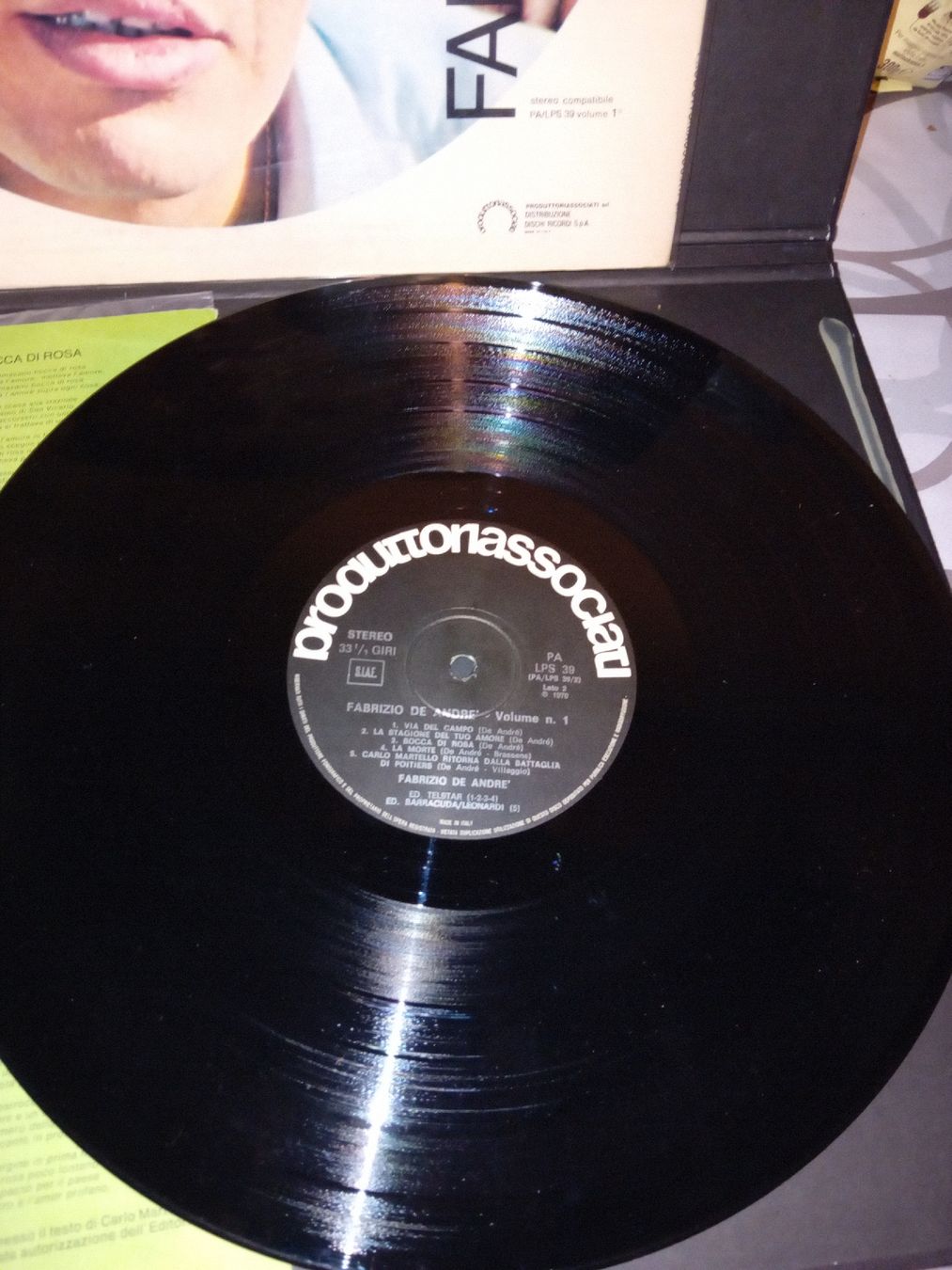Schallplatten: Fabrizio De Andre Volume 1 LP Dischi Ricordi  – Gebraucht aus Biasca von Old_6blh 2