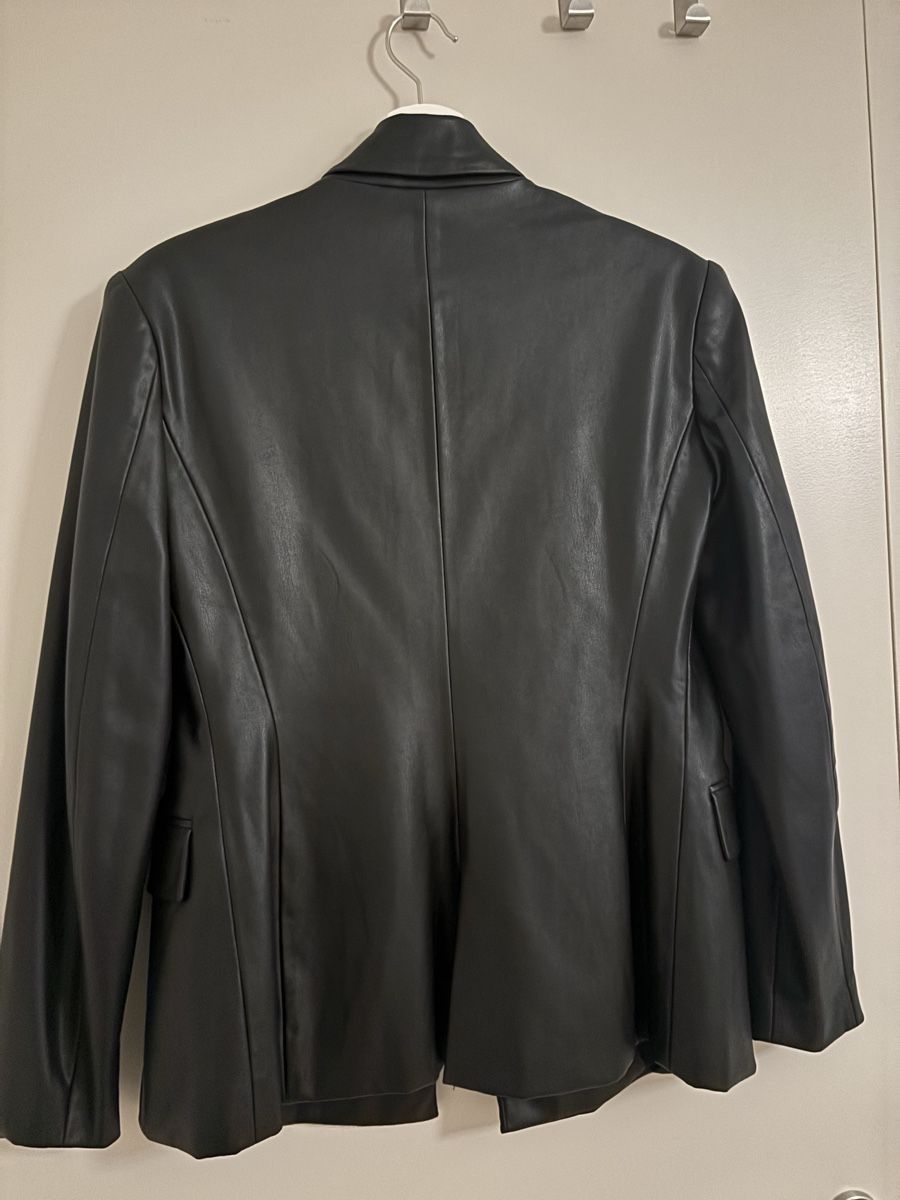 Zara Jacken: Zara Blazer in Lederoptik, Schwarz, Grösse M – Neu (gemäss Beschreibung) aus Arbon von Viktoriaa 4