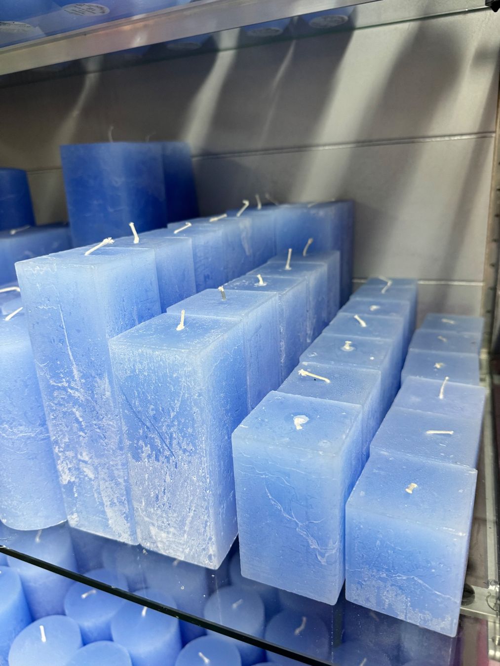 Candele: 045 Posten Raureif Kerzen hellblau aus Liquidation – Nuovo (secondo la descrizione) da Derendingen venduto da Meisterstuecke 6