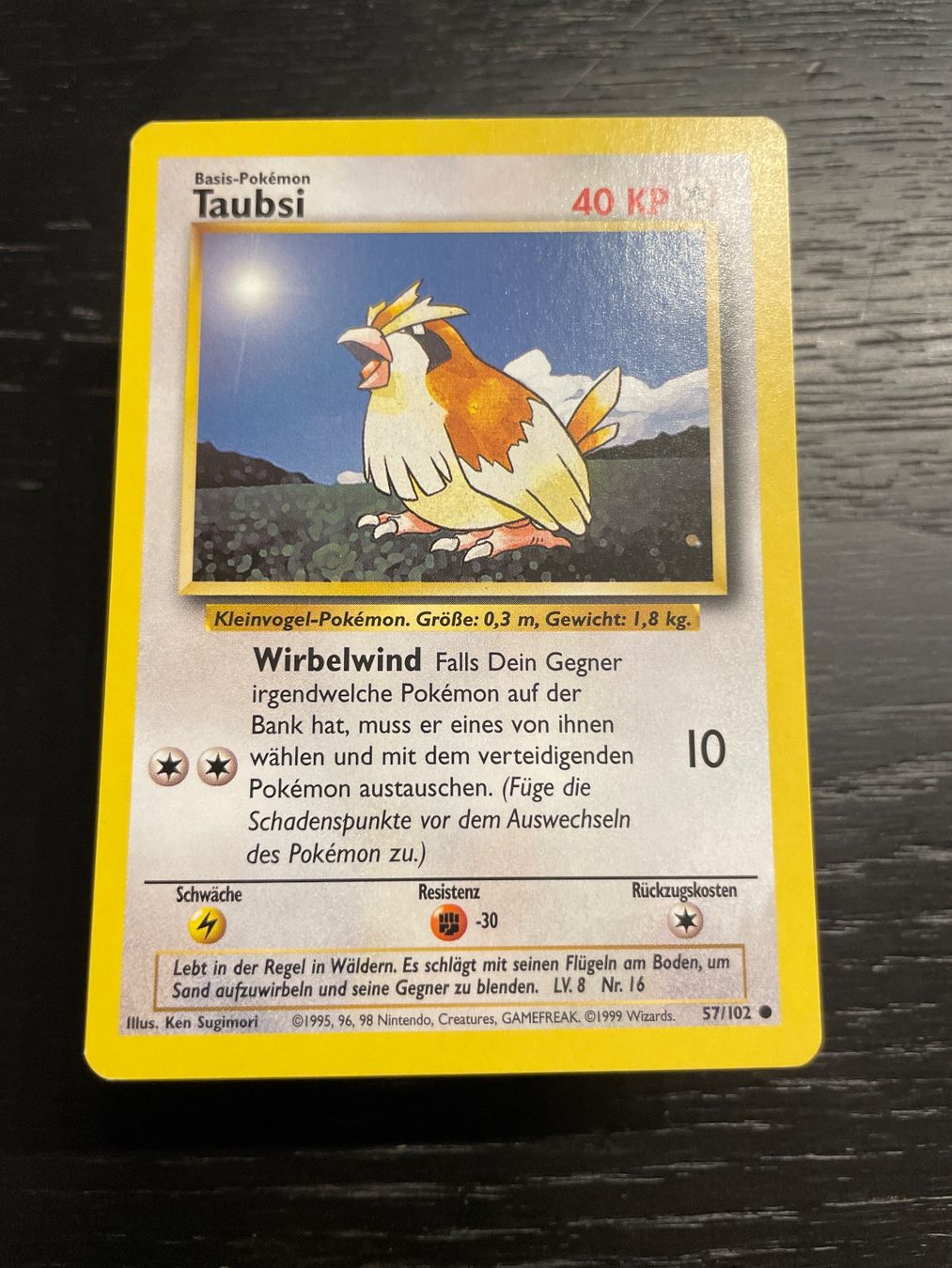Pokémon Sammelbilder & Trading cards: Pokemon Taubsi base set 57/102 DE – Gebraucht aus Hugelshofen von Suimosa