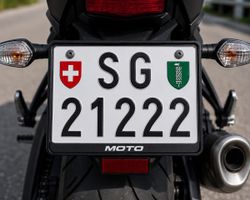 SG 21222 Motorrad-Kontrollschild