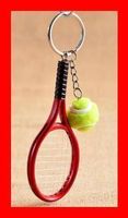 Schlüsselanhänger Tennisschläger ROT RED Racket French Open