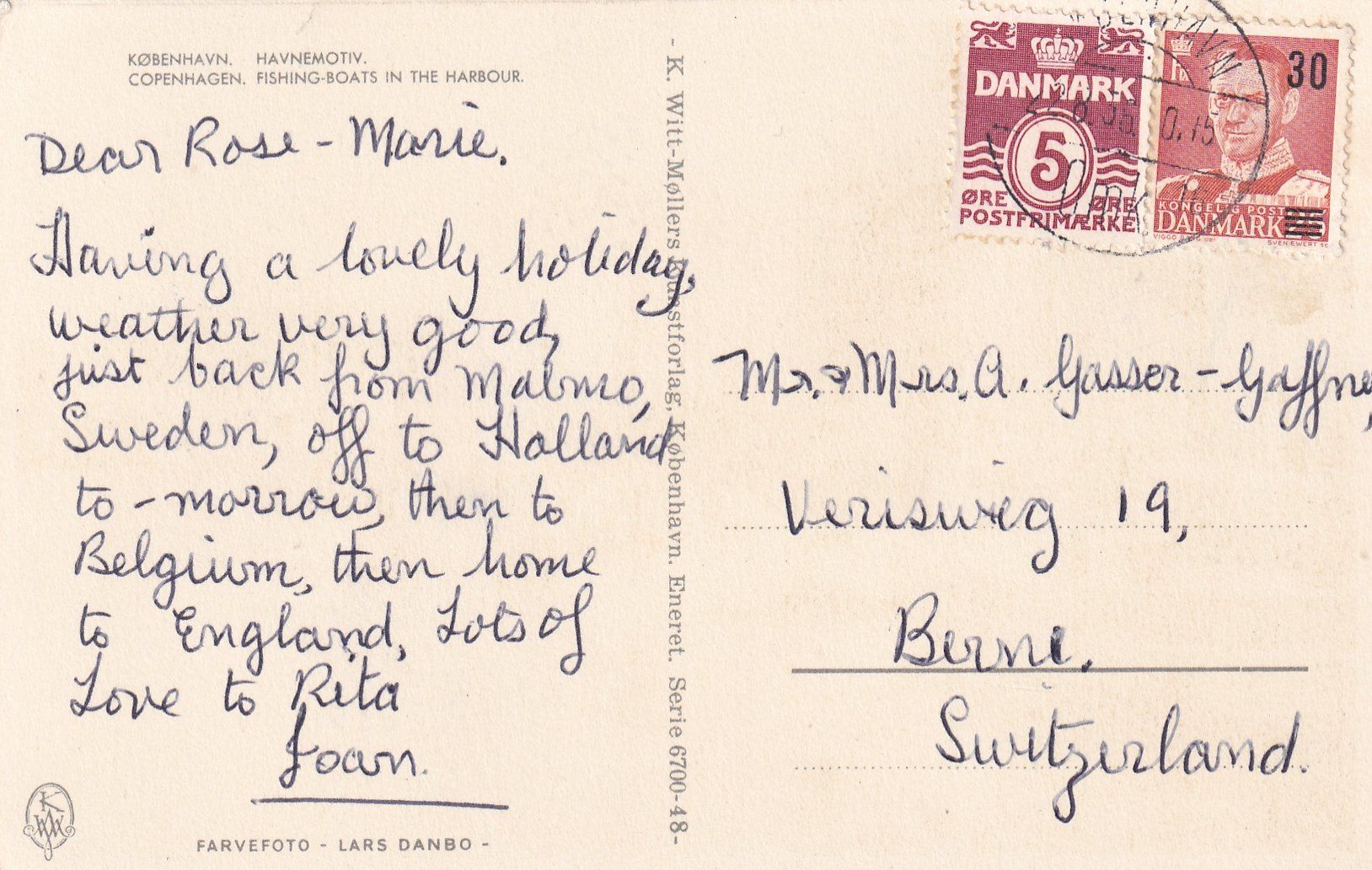 Cartoline postali: Kopenhagen /mp – Usato da Hombrechtikon venduto da Rudolf07 1