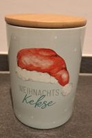 Vorratsdose Weihnachten Kekse mit Holzdeckel, Top Zustand!