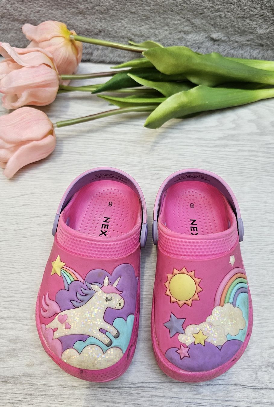 Next Schuhe für Mädchen: Original rosa Mädchen Clogs Gr. 25.5 der Marke Next – Gebraucht aus Zufikon von Dadulka79 3