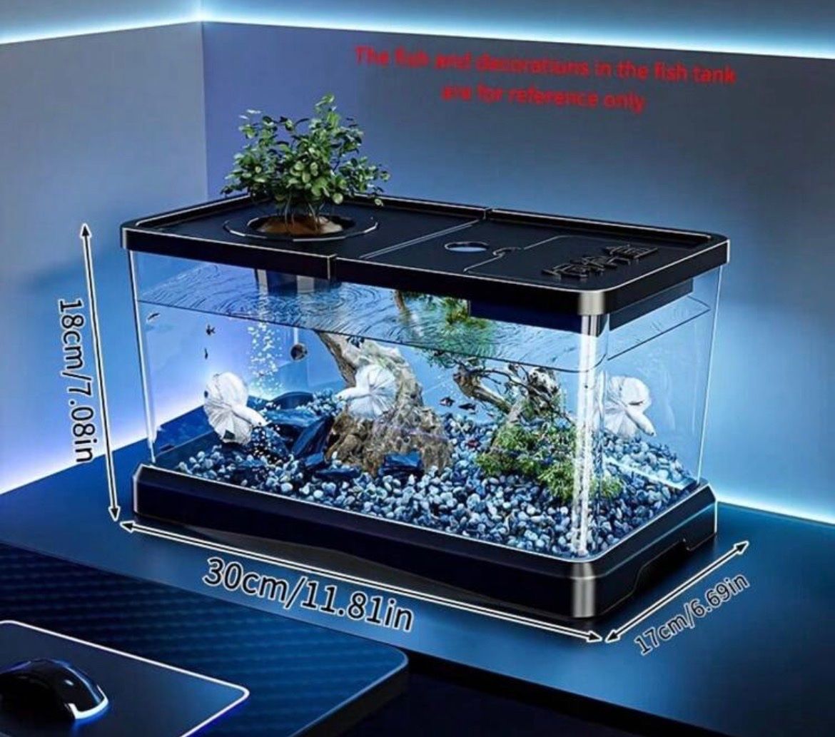 Acquari: Modernes Aquarium mit LED Beleuchtung – Nuovo e nell'imballaggio originale da Emmenbrücke venduto da ShopDirect 3