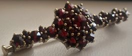 Broche en argent 800,Vermeil et Grenats. 