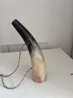 Antikes Dekoobjekt aus echtem Ochsenhorn – Vintage-Sammlerst