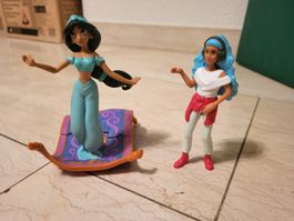 Disney Prinzessin Jasmine Figur mit Teppich und Freundin