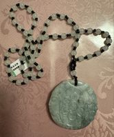 Buddha Anhänger mit Perlenkette Jade Zertifikat neu