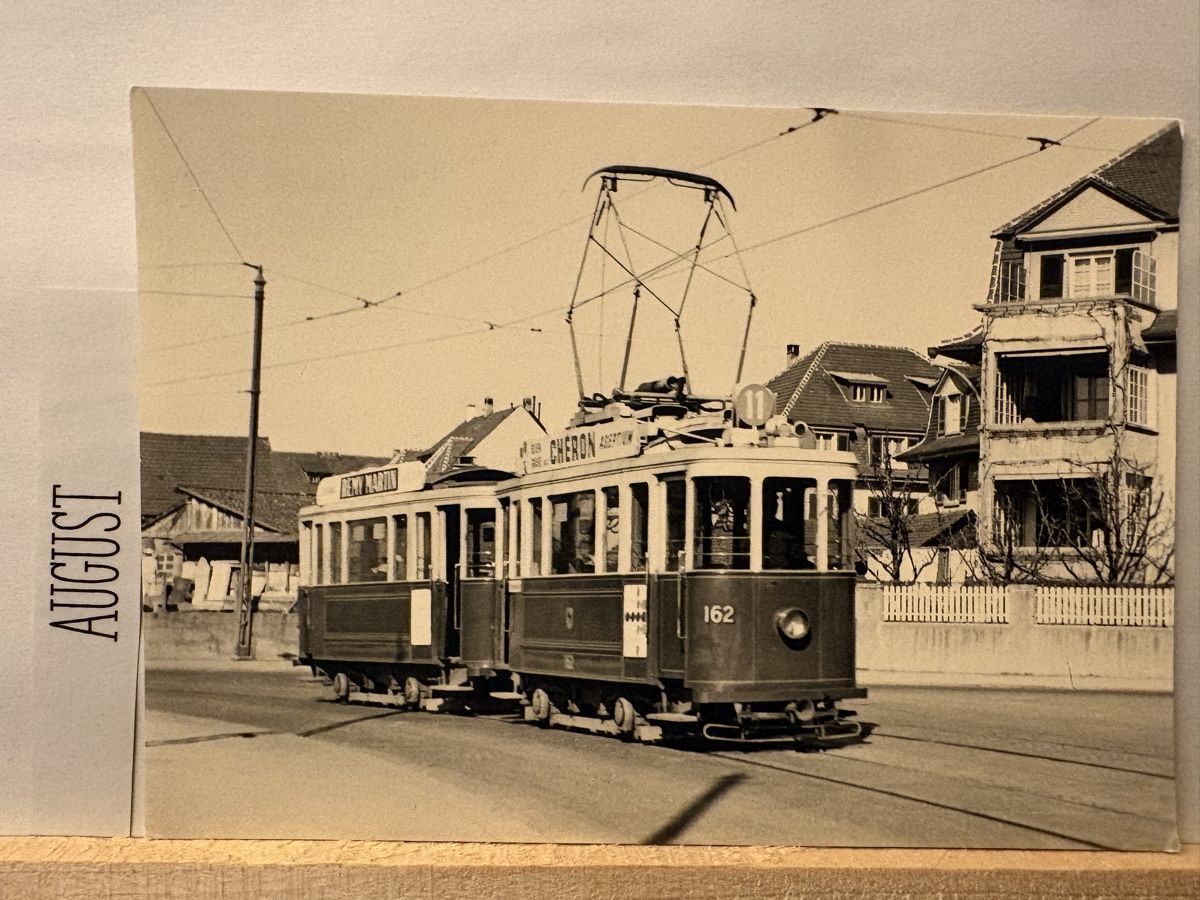 Cartoline postali: AK von Berner Tram 1955 / Strassenbahn Schweiz – Usato da Rümlang venduto da Kartenpost1
