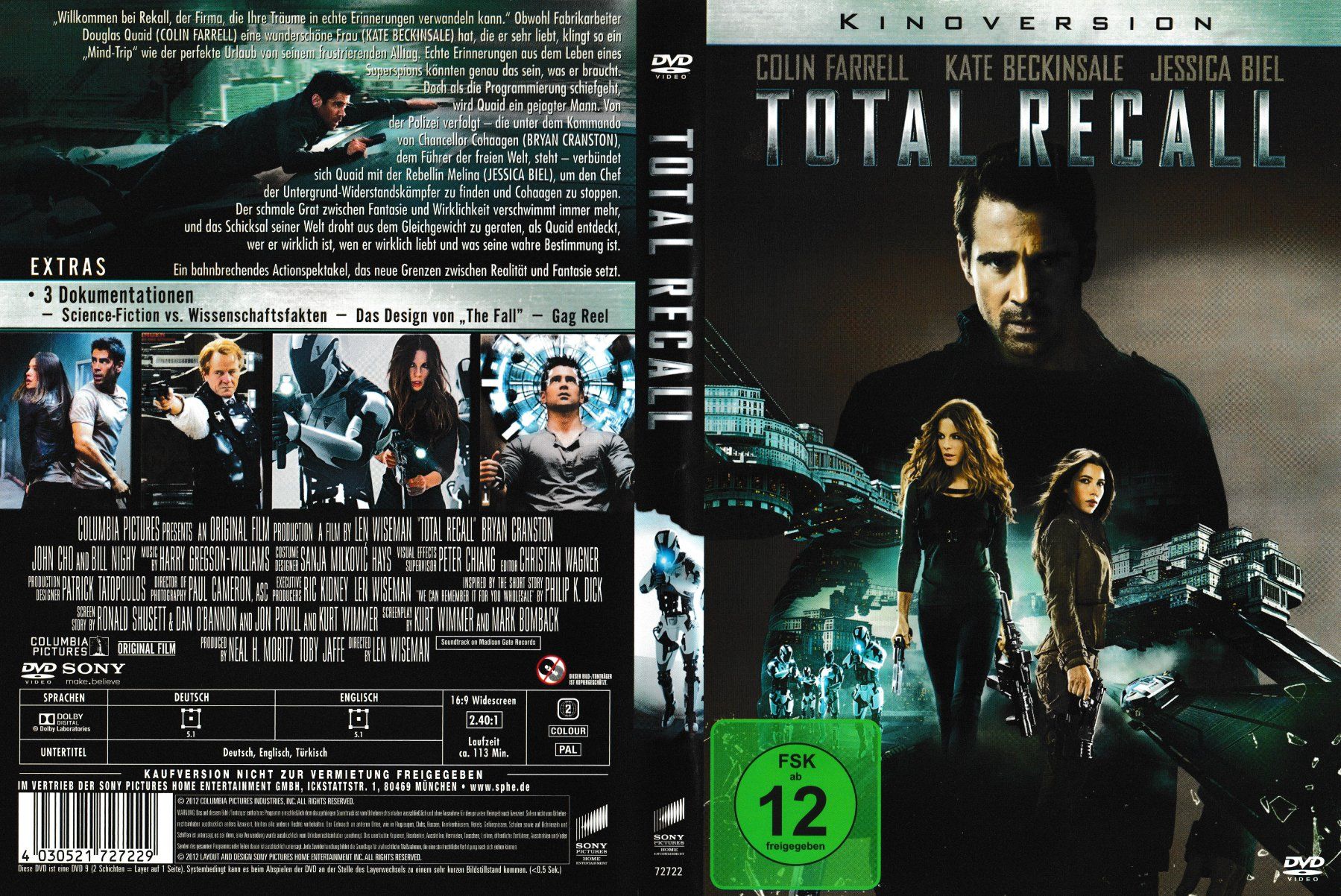 Alle DVDs: DVD - Total Recall – Gebraucht aus Langnau am Albis von MediaRescuerKeLoX