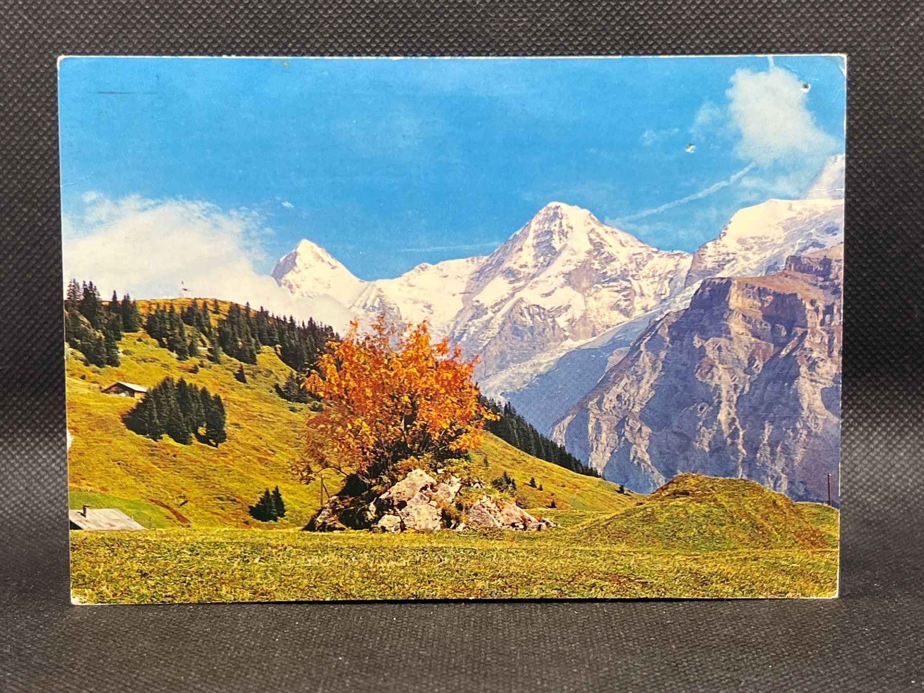 Cartoline postali: Mürren, Blick auf Eiger und Mönch / Berner Oberland – Usato da Widnau venduto da Brusi9