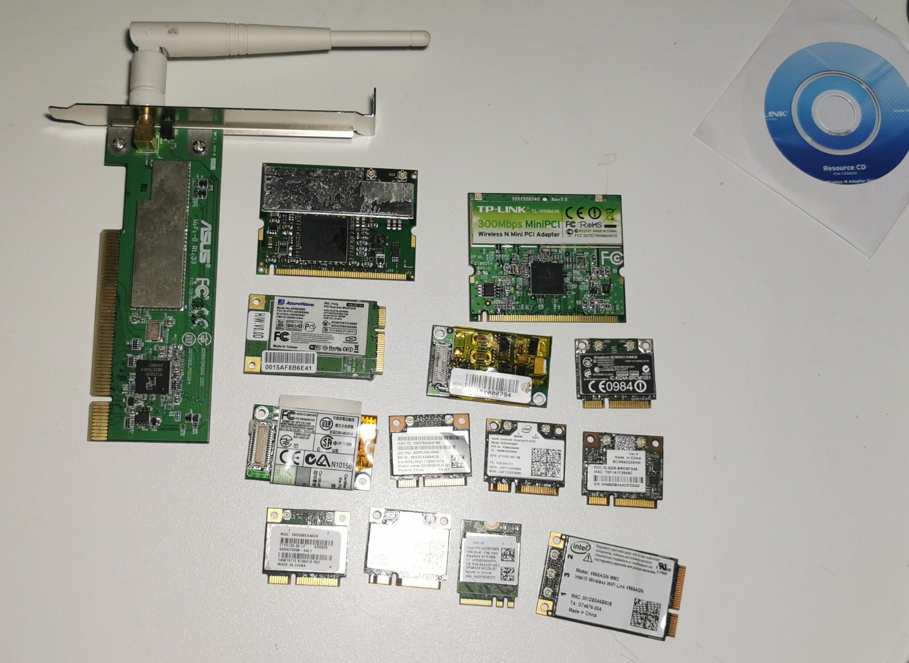 Unità & Adattatore: WLAN / WiFi Karten Set Mini PCIe / PCI Intel, TP-Link – Usato da Oberwangen b. Bern venduto da Vittorio0