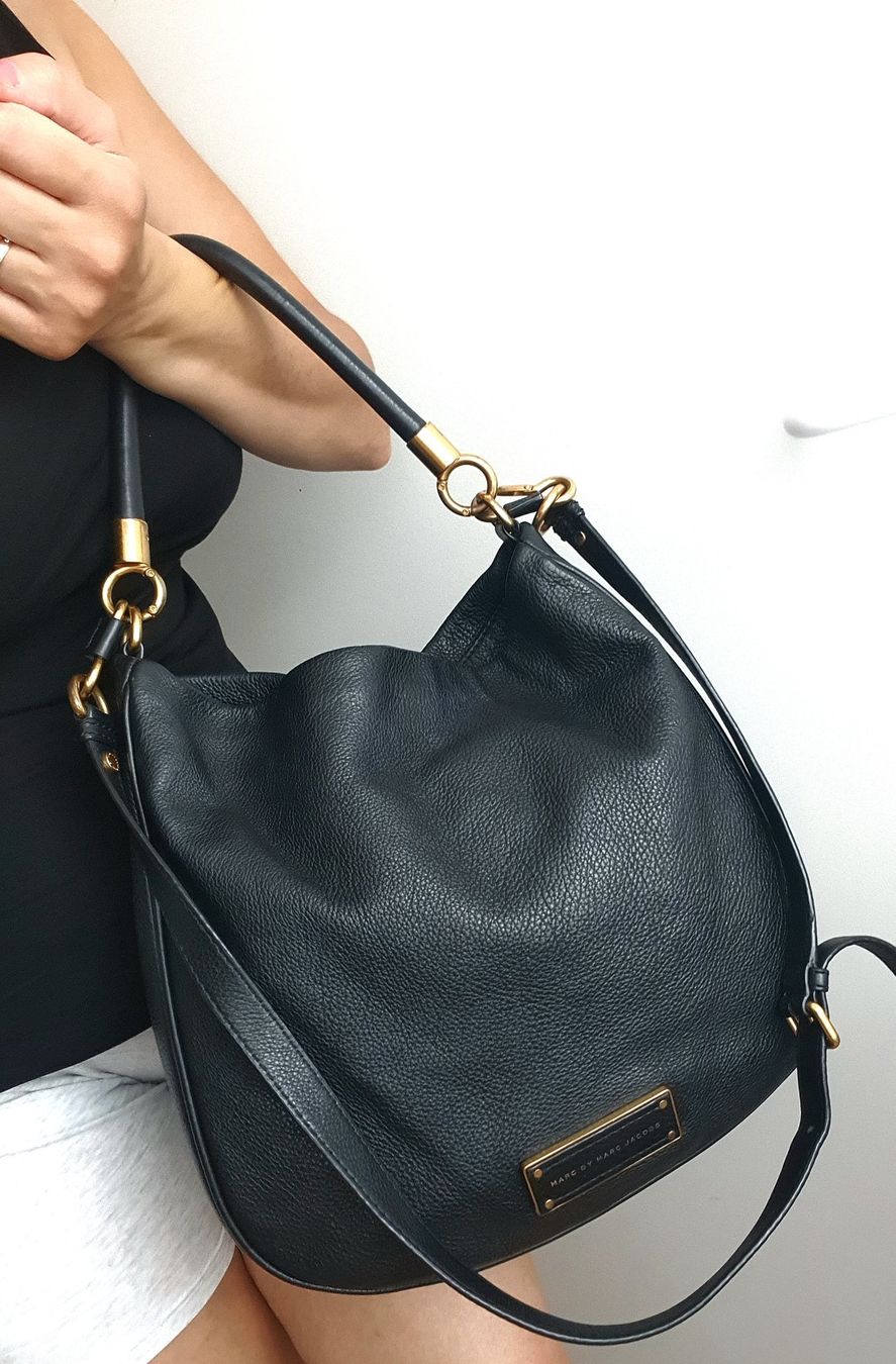 Marc Jacobs Sacs femmes: Marc Jacobs Henkel/Umhängetasche Softleder Schwarz – D'occasion à Niederteufen par Mira_72 5