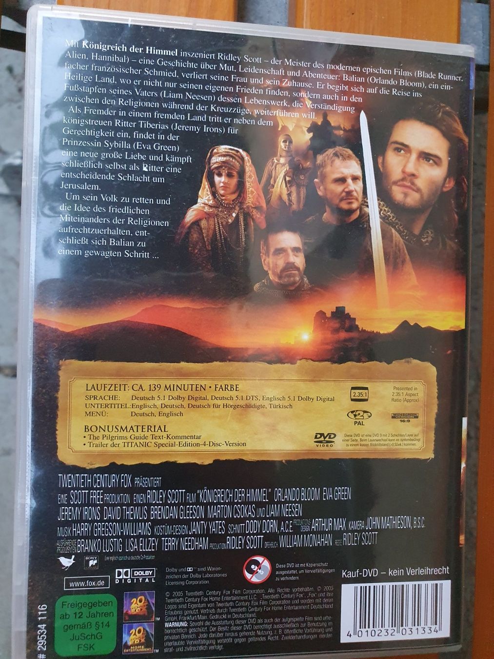 Tutti i DVDs: DVD Königreich der Himmel – Usato da Hüttlingen venduto da Thurgi85 1