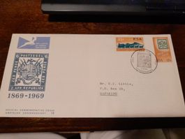Rare: Enveloppe Commémorative Afrique du Sud 1869-1969!