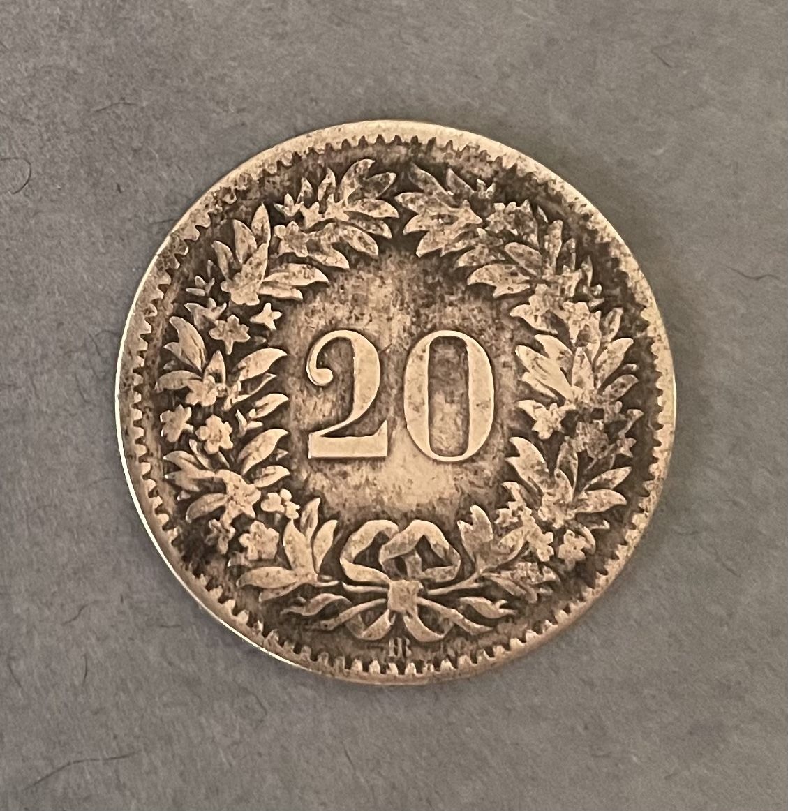 Tutti le monete: 20 Rappen Münze 1850 – Usato da Reiden venduto da nepeta12 1