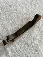 Gürtel Leder Khaki in natürlichem, edlen braun-grün, Gr. 80