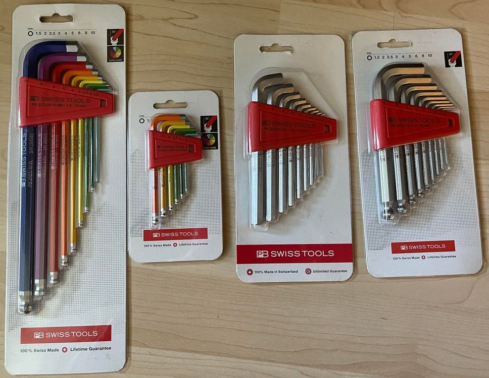 4 Sets Swisstools Inbusschlüssel und Winkelschraubenzieher (Neu und ...