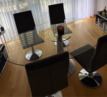 KARE Design Glastisch mit Stühlen