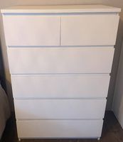 Commode blanche IKEA MALM 6 tiroirs