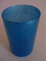 blaues mexikanische Glas Lufteinschlüsse