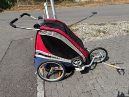 Velo-Anhänger für Kinder inkl. Babysitz
