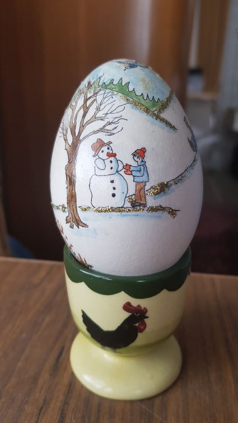Figuren: Osterei Künstlerei Nr.3 – Gebraucht aus Mörschwil von antiksalon 6