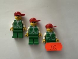 3 LEGO Figuren Bauarbeiter